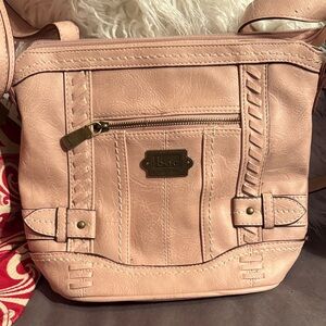 NWT-b.o.c. Light Pink Crossbody Bag with Braided Accents